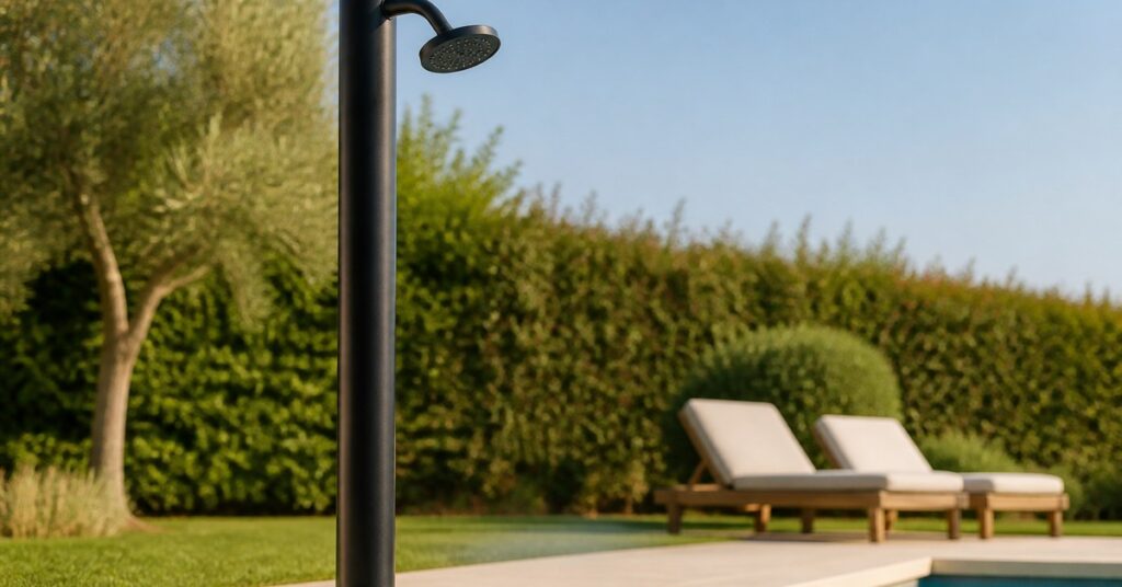 Douche solaire de piscine : 20, 40 ou 60 litres ?