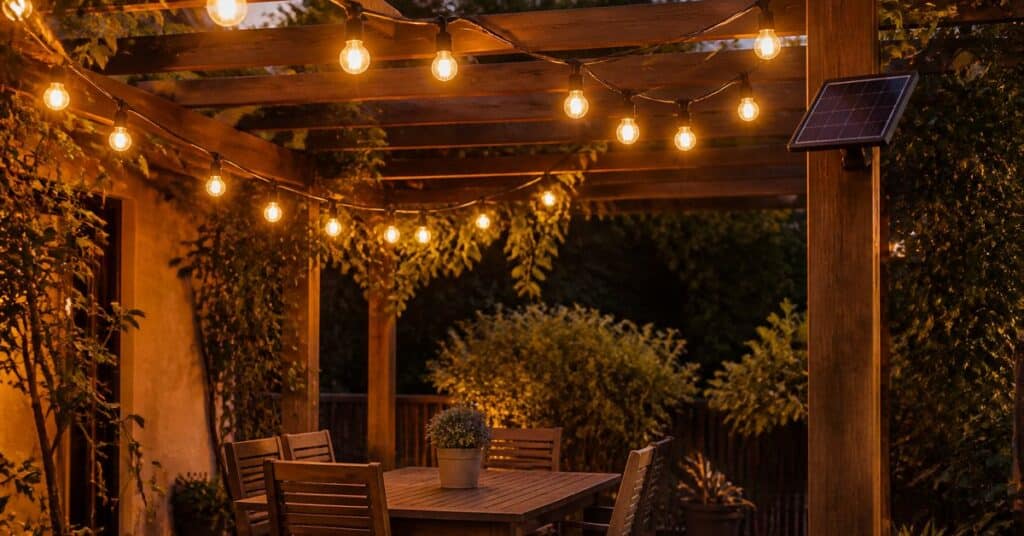 Guirlande solaire : quelle longueur pour une pergola ou un balcon ?