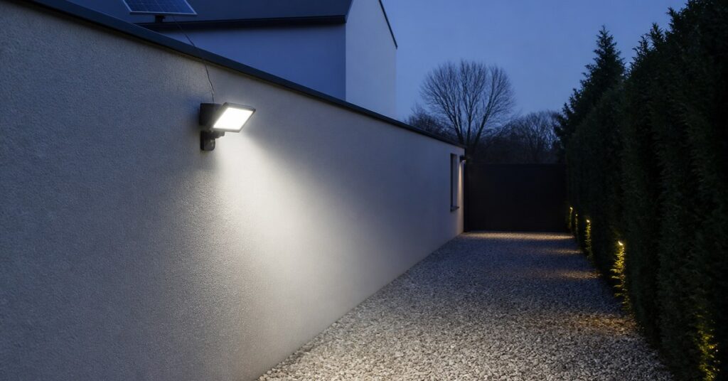 Projecteur solaire a detecteur : bien regler portee et duree