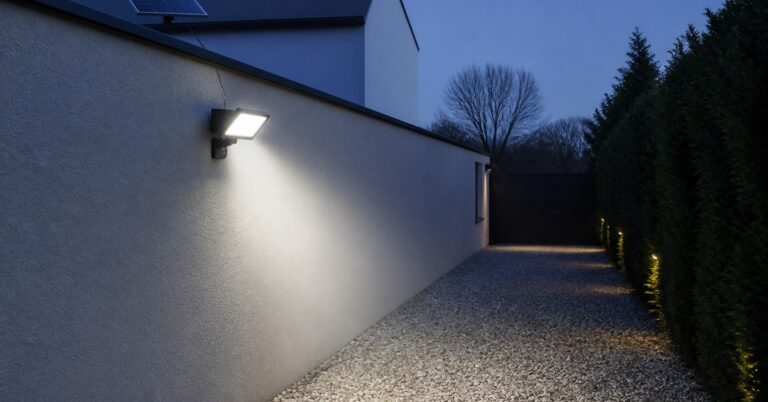 Projecteur solaire a detecteur : bien regler portee et duree